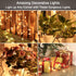 ODEETRONIC Twinkle String Lights, 21.63ft 100 Count Incandescent Brown Christmas Lights for Indoor Outdoor Decor
