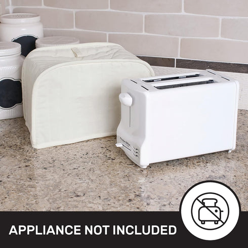 Ritz Premium Universal Two Slice Toaster Cover, 11.25" x 5.75" x 7", Natural
