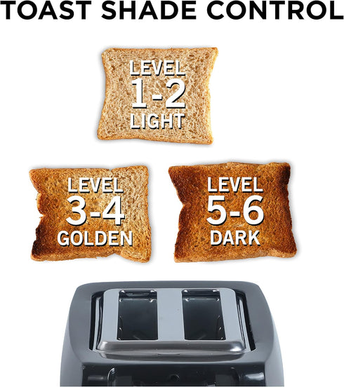 Commercial Chef CCT2201B - 2 Slice Toaster, Black