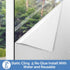 HIDBEA Frosted Window Privacy Film, Non Adhesive Static Cling Glass Stickers for Sun UV Blocking, 17.3 x 98.4 Inch