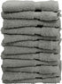 Luxury Hotel & Spa Quality 100% Turkish Cotton 700 GSM Cloth, Soft Washcloths Towel Set 13" X 13", Gray, Set of 12