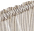 24 Inch 2 Vangao Stripe Farmhouse Kitchen Curtains Length Linen Cafe Curtains Tickingstripe Tier Drapes Pinstripe