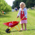 Wheelbarrow, Costzon Kids Metal Construction Toys Kart, Child Wheel Barrel w/Non-Slip Handle, Wearable Wheels, Yard