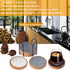 Coasters for Drinks Absorbent Sets of 5, Woven Coasters with Holder for Coffee Table, Gray Series