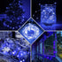 24 Pack 7Ft 20 3 4th Blue Fairy Lights LED Twinkle String Lights Modes Battery Operated Waterproof Firefly Starry