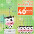 MTLEE Cow Party Favors Cute Rubber Cow Keychain, Farm Laughing Cow Animal Baby Keychains for Boys Girls Teens School