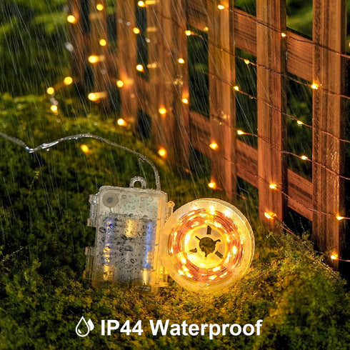 2 Pack 400 132ft JMEXSUSS Fairy Lights Battery Operated with Remote, Total LED Battery Powered String Lights, Fairy