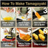 Oleex Tamagoyaki Pan Set, Japanese Omelette Pan with Cooking Tools, PFOA-Free Nonstick Square Frying Pan 5x7 Inches