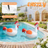 IP68 Decor(2) Floating Pool Lights, Inflatable Chicken Solar Pool Lights that Float, Waterproof Glow in the Dark Color