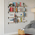 17"x 4.5" Set 8 Wallniture Arras Floating Shelves for Wall, Rustic Bookshelf for Living Room Decor, Home Office
