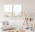 2 Pcs Wildflower Nursery Canvas Wall Art Flower Botanical Sentence Poster Painting Picture Wall Decor Boho Girl