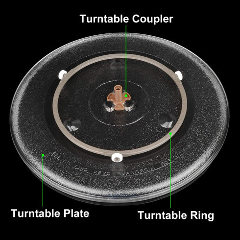 Microwave Turntable Coupler for 12 mm Roller, Microwave Oven Roller Guide Support with "D" Port