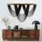 LB Large Macrame Wall Hanging Black, Boho Tapestry Wall Hanging Macrame Wall