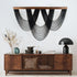 LB Large Macrame Wall Hanging Black, Boho Tapestry Wall Hanging Macrame Wall