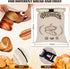 SZSZDQMY (2 Pack) Beeswax Bread Bags for Sourdough Large Size Sourdough Bread Bags Reusable Beeswax and Linen Keep