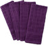 DII Basic Terry Collection Windowpane Dishtowel Set, 4 Piece, Eggplant Solid, 16x26
