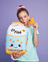 Set iscream Play with Your Food! Go Fish! Fleece Play Pillow with Embriodered Accents