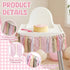 VitalCozy 1st Pastel One High Chair Banner for Girls boys First Birthday High Chair Banner Sweet One Bow Floral Garland
