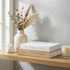 Inoostar Set 2 Aesthetic Decorative Books - of Linen Boxes with Gold Lettering, Enhance Your Coffee Table, Bookshelf