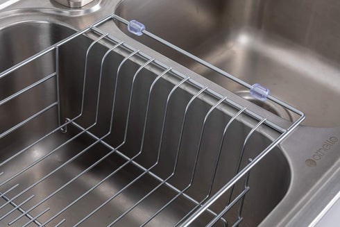 Premium Racks Expandable Over The Sink Dish Rack - Durable 304 Stainless Steel
