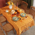 60 102 Inch SASTYBALE Thanksgiving Maple Leaves Jacquard Tablecloth Non Slip Wrinkle-Resistant Table Cover for Autumn