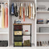 Small Fabric Dresser with 2-Tier Side Shelf, 4 Drawers Storage Units for Bedroom, Hallway Entryway Storage Cabinet