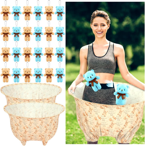 VioraWhite 22 Pcs Funny Bear Baby Shower Diapers Games Activities Fun Bridal Shower