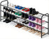 Ekisemio 3-Tier Long Metal Shoe Rack, Wide Stackable Shoe Organizer for Closet