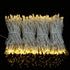 YULETIME 100 ft 300 Count Warm White LED String Lights, 8 Models Adapter, Clear Wire Wide Angle 5mm Christmas Lights