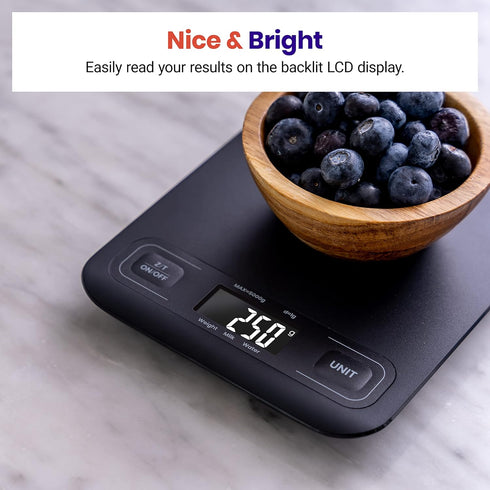 Etekcity Food Kitchen Scale, Digital Mechanical Weighing Scale for Weight Loss, Baking, Cooking, Black