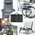 Uranshin 600D 43.3 29.13 x11.02 inches, Oxford Fabric Large Outside Chair Storage Bag, Black, x Zipper Closure