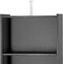 Nouva 5-Shelf Modern Black Bookcase - Stylish Storage Solution for Books, CDs, and More