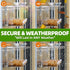 Window Bird Feeder with Non-Marking Self-Adhesive Hooks - Clear Transparent Bird House for Outside