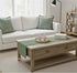 14x36 inch Coffee Table Runner Short Table Runner with Decorative Stitched Edge Natural Cotton Fabric Small Dresser