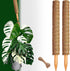CHIAFFI 2 Pack 21 Inch 37 Inch Moss Poles, Stackable Moss Pole for Plants Monstera, Tall Moss Poles for Climbing Plants