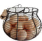 LINCOUNTRY. Farmhouse Wire Egg Baskets for Gathering Fresh Egg With Handle, Round
