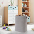 Large Gray Laundry Hamper, 16"x13"x22", Tall Woven Cotton Rope Basket for Dirty Clothes, Soft Laundry Bin, 75L
