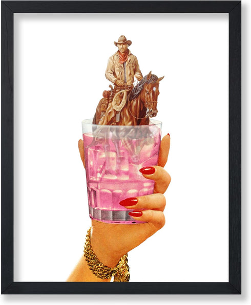 Poster Master Cocktail Print - Retro Western Cowboy Poster - Wild West