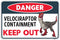 Venicor Velociraptor Dinosaur Sign Decor, 8 x 12 Inches Aluminum Raptor Dinosaur Room Decor for Boys Kids