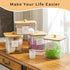 3+1 Pack Laundry Pods Container & Dryer Sheet Holder, Acrylic Square Laundry Room Organization and Storage Jars
