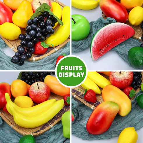 Pack, Set, 14 Pieces/Set Artificial Fruits Fake Fruits for Home Decor, Simulation Fruit Party Chirstmas Decortion