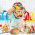 24 Pack Paint Party Favor Bags, Non Woven Art Party Gift Bags for Kids, Paint Theme Birthday Party Supplies