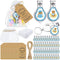 Minatee 50 Set Baby Shower Bottle Opener Favors Nail Clipper Bottle Opener Keychain