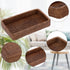 Sumnacon 10 Inch Rattan Bathroom Vanity Tray - Decorative Wicker Toilet Tank Tray for Paper Hand Towel, Brown