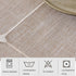 Kunxufi 24 Inch Farmhouse Small Round Brown Waterproof Tablecloth Heavy Weight Cotton Linen Table Cloth with Tassels