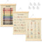 BEZONO Toddler Learning Posters 12x16 Inch (3-Pack) | Wall Decor for Playroom