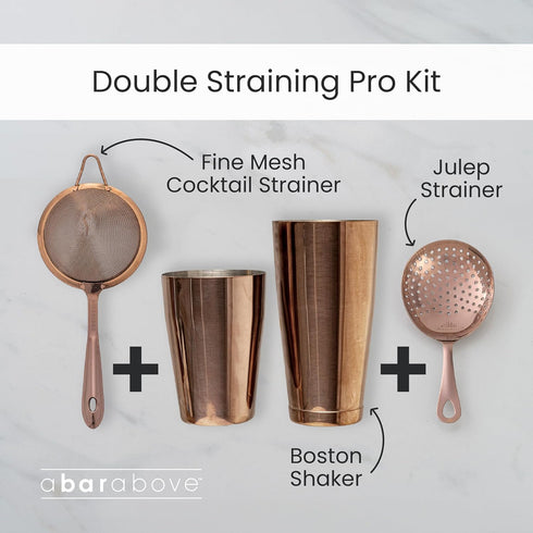 Set 18 oz Set 304 A Bar Above Professional Boston Shakers Weighted and Unweighted Stainless Steel Cocktail Shaker