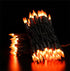 Bulb 100 Brown Wire,Orange,Incandescent Mini String Lights for Indoor Halloween Tree Home Party Festival Decoration