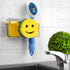 2 Cups/1 MURLONG Sponge Holder Smiley Face, Sink Caddy for kitchen Sink, Kitchen Organizer Sponge Holder with PCS