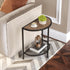 SAYGOER Small Side Table 19.7'' Half Moon Side Tables for Living Room